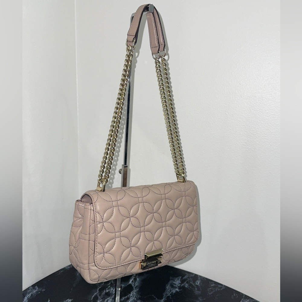 Michael Kors Sloan Large Quilted Chain Shoulder Bag AUTHENTIC - Picture 7 of 14
